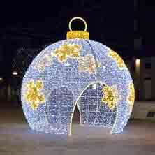 Bola de nadal xigante decoración exteriores