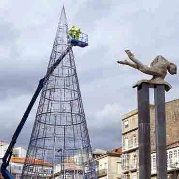�rbol de Navidad en Vigo
