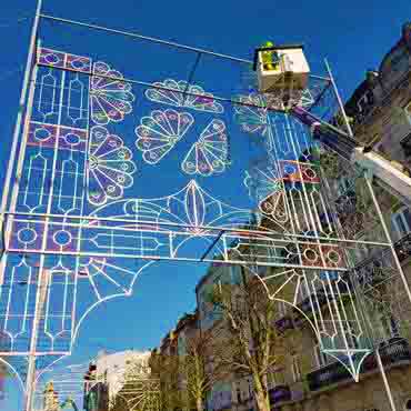 Iluminaci�n de la Feria de Abril